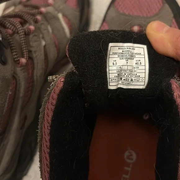 MERRELL Moab Hiking Shoe Boots Ankle High Top Women Size 9.5 - Picture 7 of 9